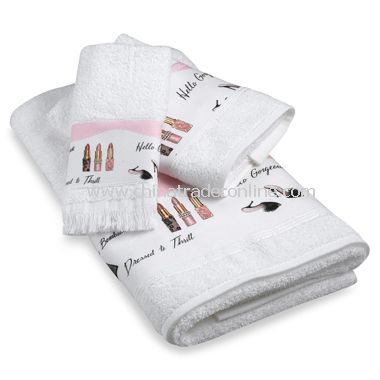 Dressed to Thrill Towels, 100% Cotton