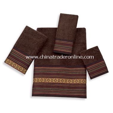 Fiesta Mocha Towels by Avanti, 100% Cotton from China