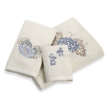 Fleur Chinon Bath Towels, 100% Cotton from China