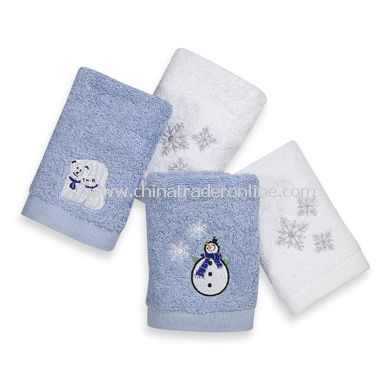 Holiday Fingertip Towels (Set of 4) from China