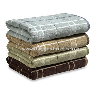 Nautica Plaid Bath Towels, 100% Cotton