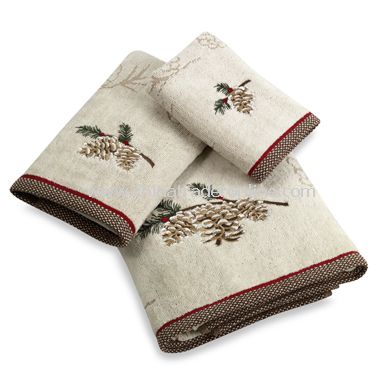 Pinecone Bath Towels