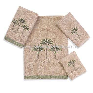 Premier Palm Beach Linen Bath Towels by Avanti, 100% Egyptian Cotton from China