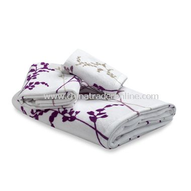 Reflections Purple Bath Towels, 100% Cotton from China