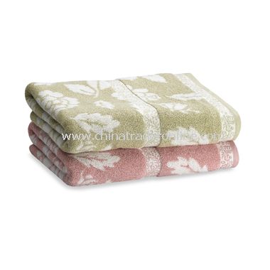 Rose Garden Bath Towels, 100% Cotton