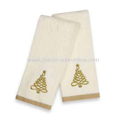 Tree Hand Towels, Set of 2 from China