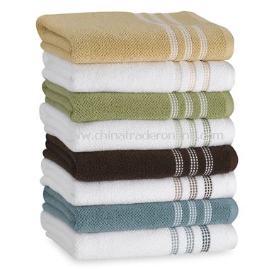 Urban Pique Bath Towels by DKNY, 100% Cotton from China