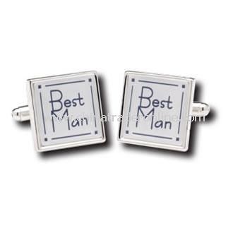 Best Man Cufflinks with personalised box