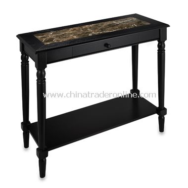 French Country Console Table With Marble Style Finish from China