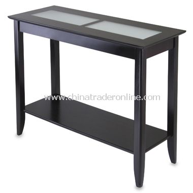 Loren Console End Table with Frosted Glass Tiles from China