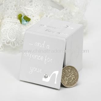 Lucky Wedding Sixpence for Brides Shoe