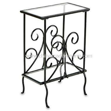 Metal & Glass Magazine Table from China