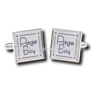 Pageboy Cufflinks with Personalised Box from China