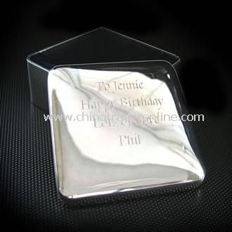 Personalised Silver Plated Trinket Box