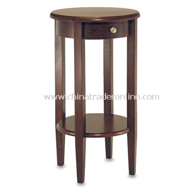 Round Telephone Stand with Drawer