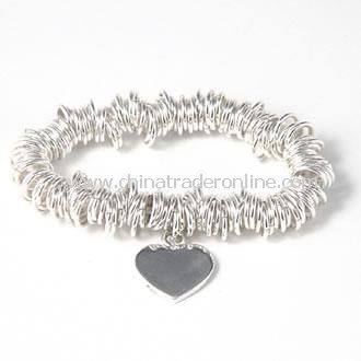 Sterling Silver Chunky Coil Bracelet from China