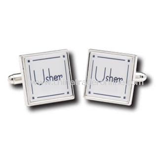 Usher Cufflinks with Personalised Box from China