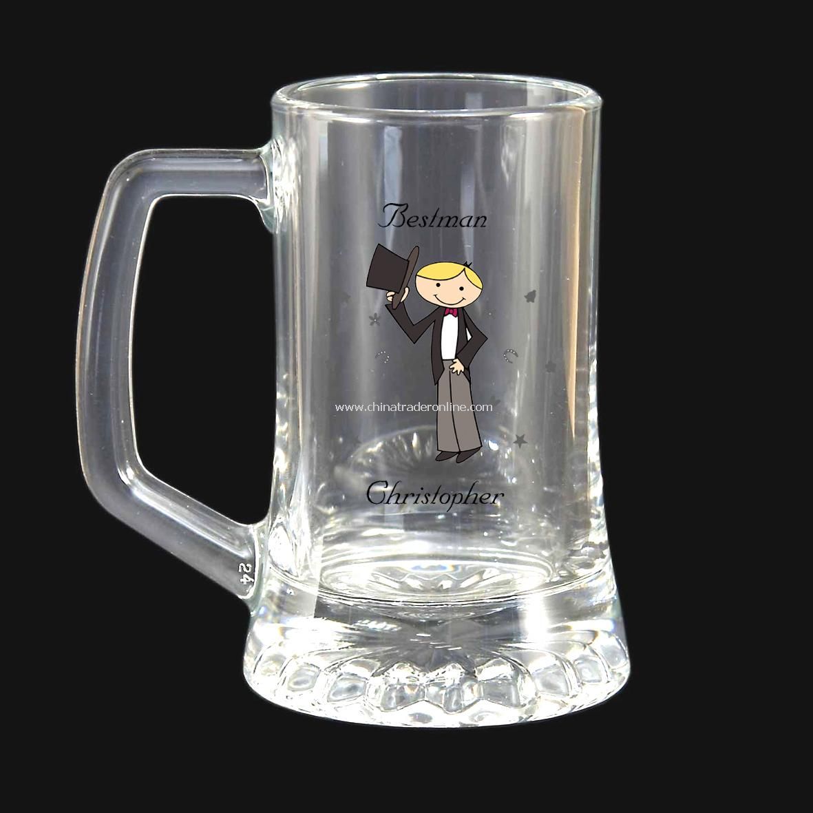 Cartoon Character Stern Crystal Tankard from China