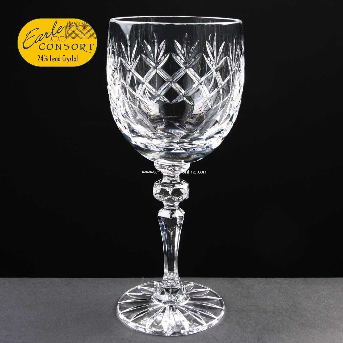 Cut Crystal Wine Glass Single from China