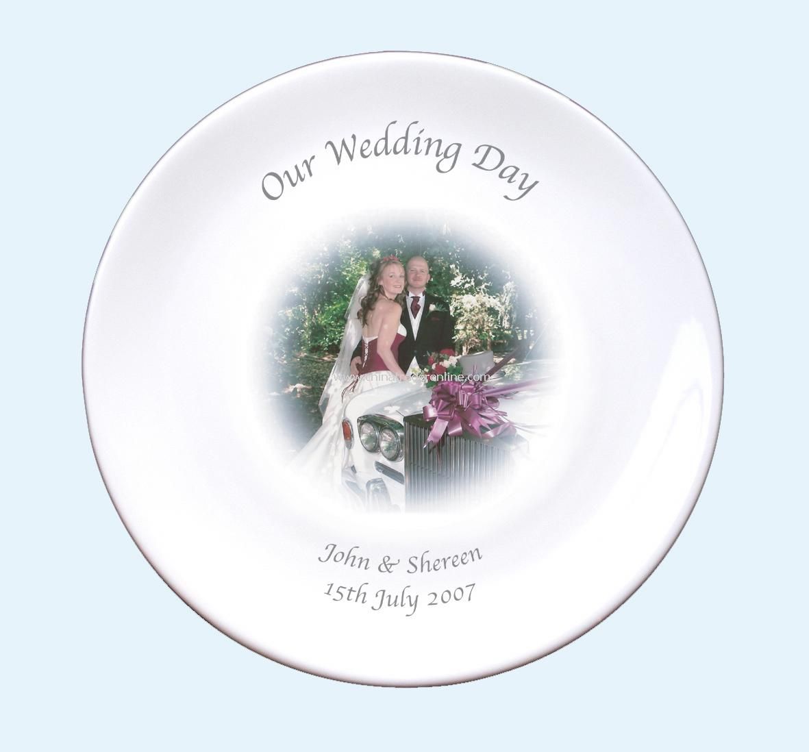 Photo Wedding Plate from China