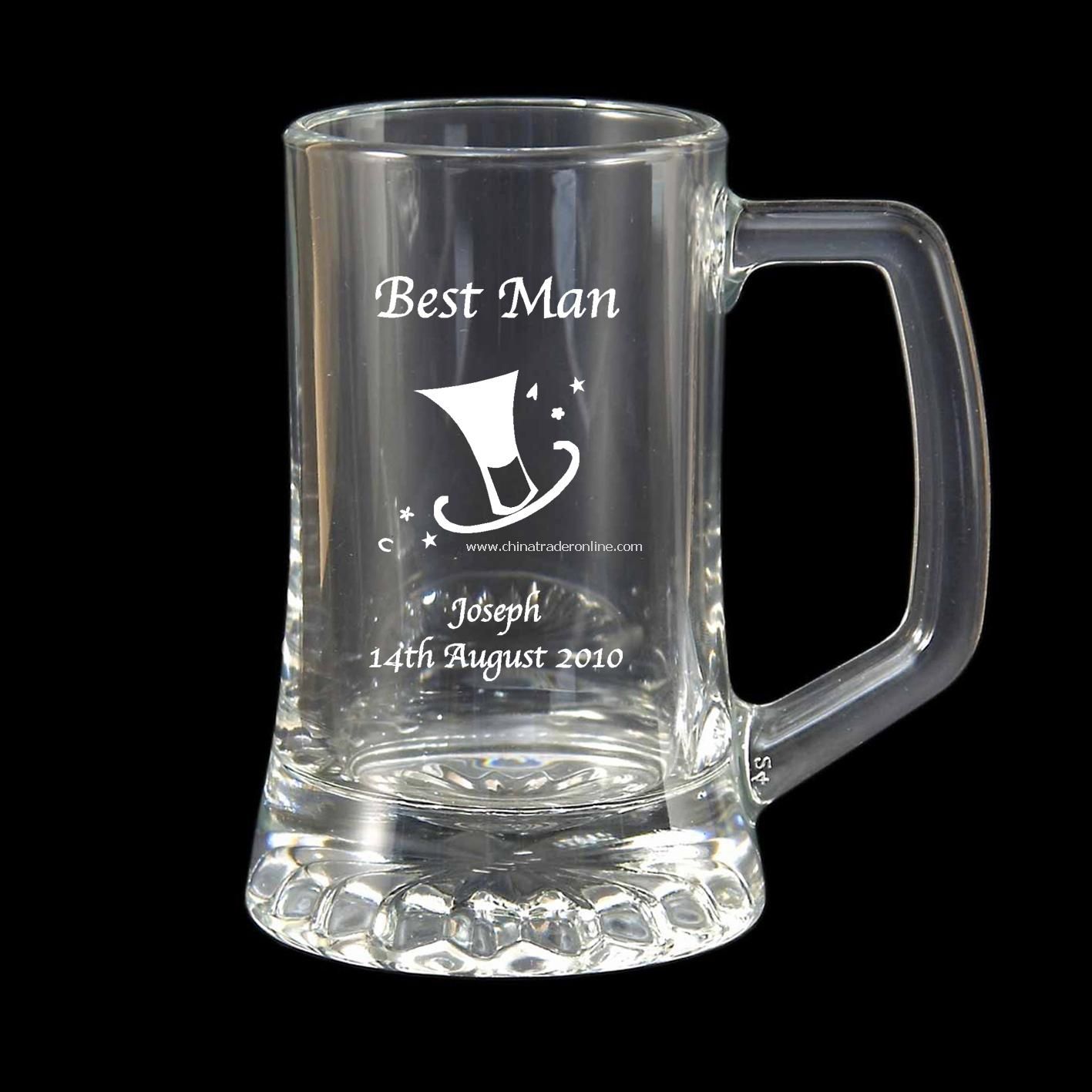 Etched Stern Tankard