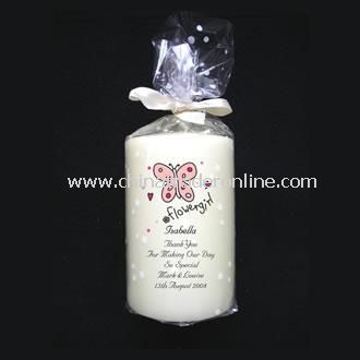 Flowergirl Butterfly Candle