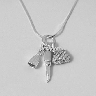Girly Girl Three Charm Necklace