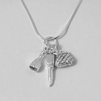 Girly Girl Three Charm Necklace from China