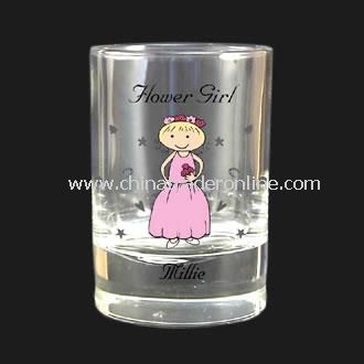 Personalised Flower Girl Juice Glass from China