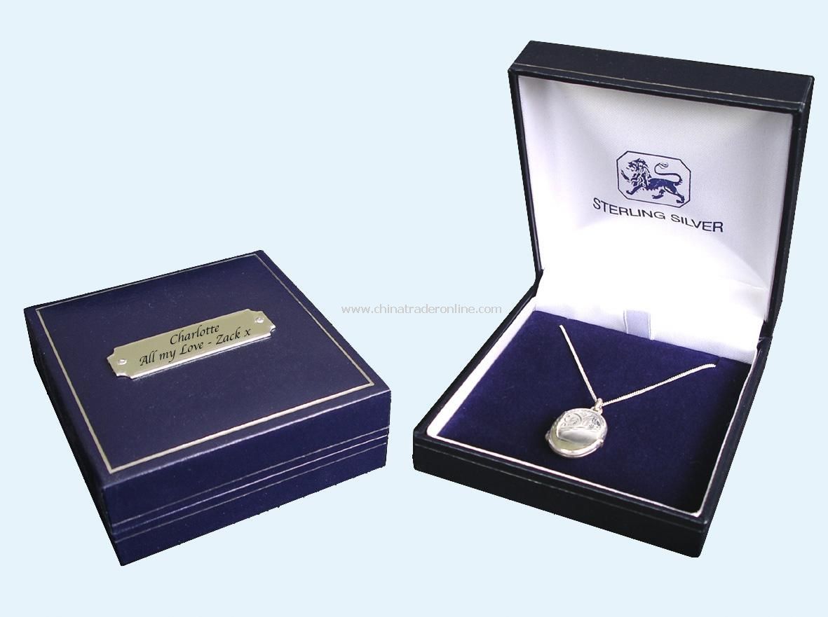 Photo Locket Necklace with Personalised Gift Box from China