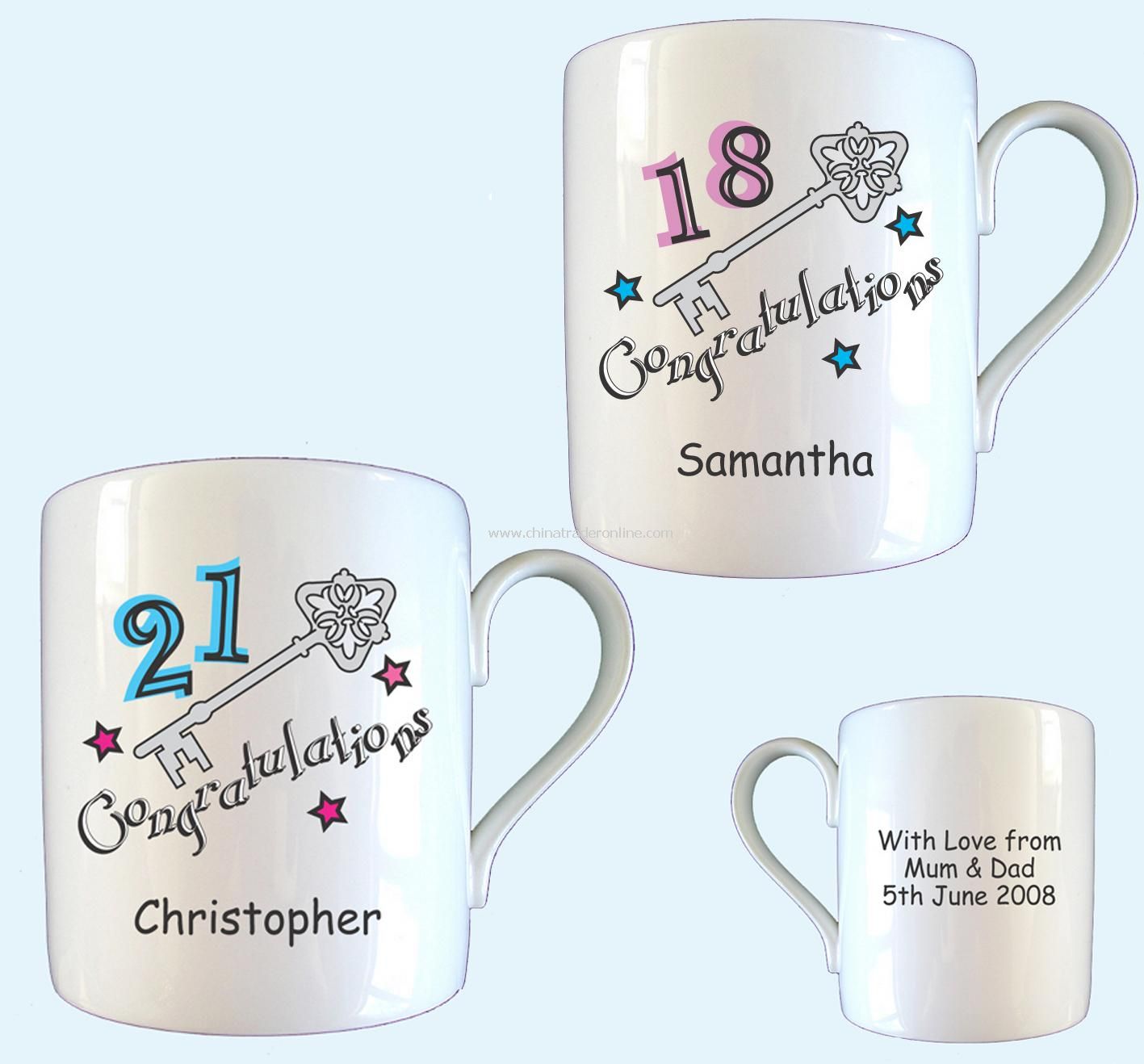 18th & 21st Birthday Mug