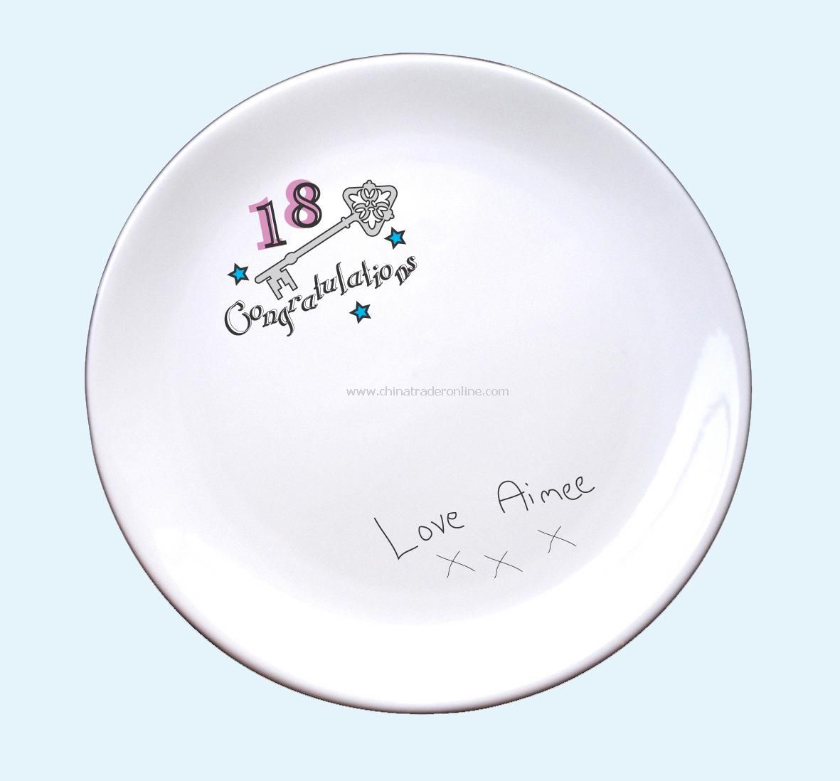 18th & 21st Birthday Signature Plate