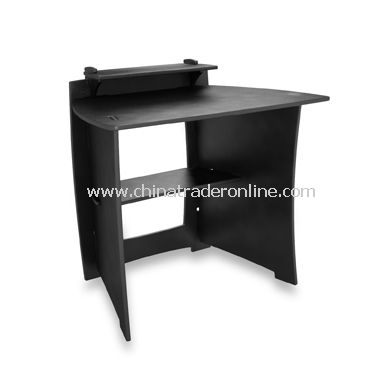 Black Desk with PDA Shelf