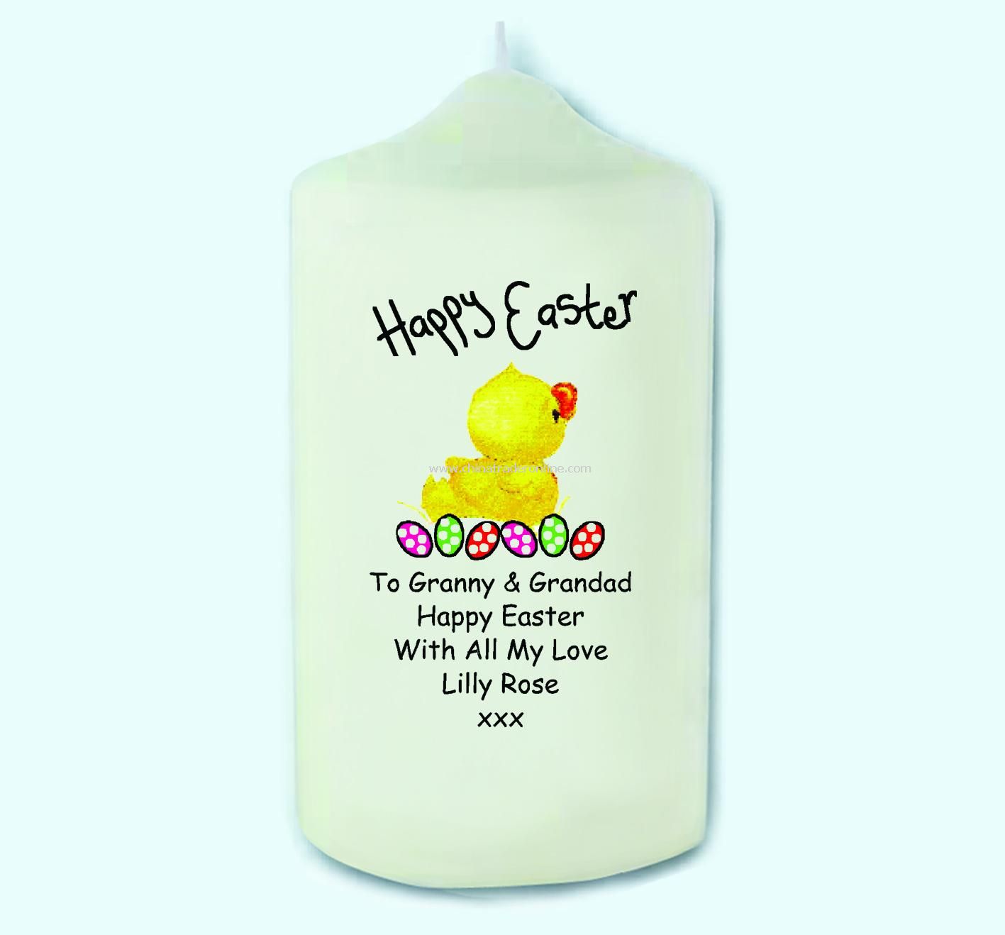 Easter Chick Candle