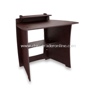 Espresso Desk with PDA Shelf from China