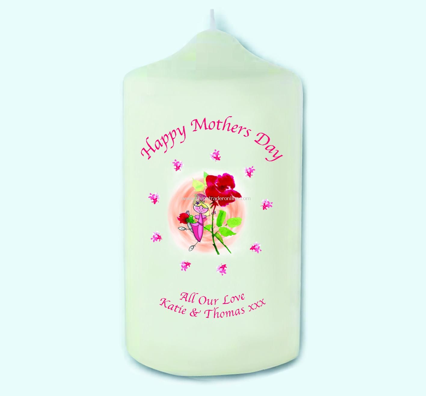 Fairy Rose Mothers Day Candle from China