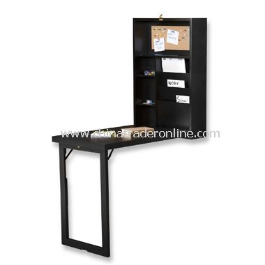 Fold-Out Convertible Desk - Black