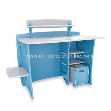 Legare Blueberry Desk with PDA Shelf and File Cart from China