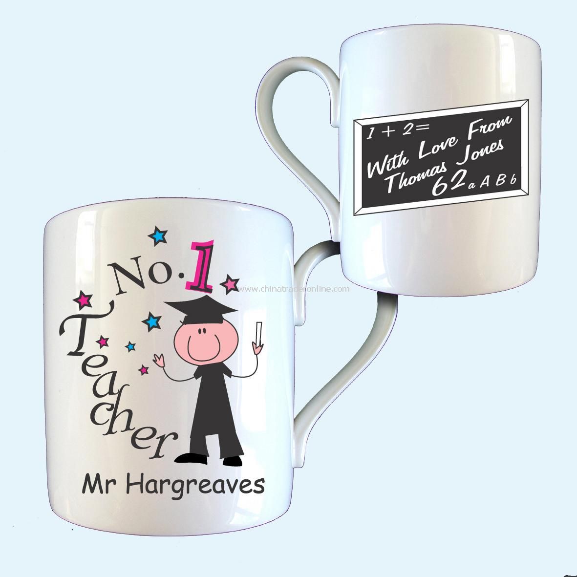 No 1 Teacher Mug from China