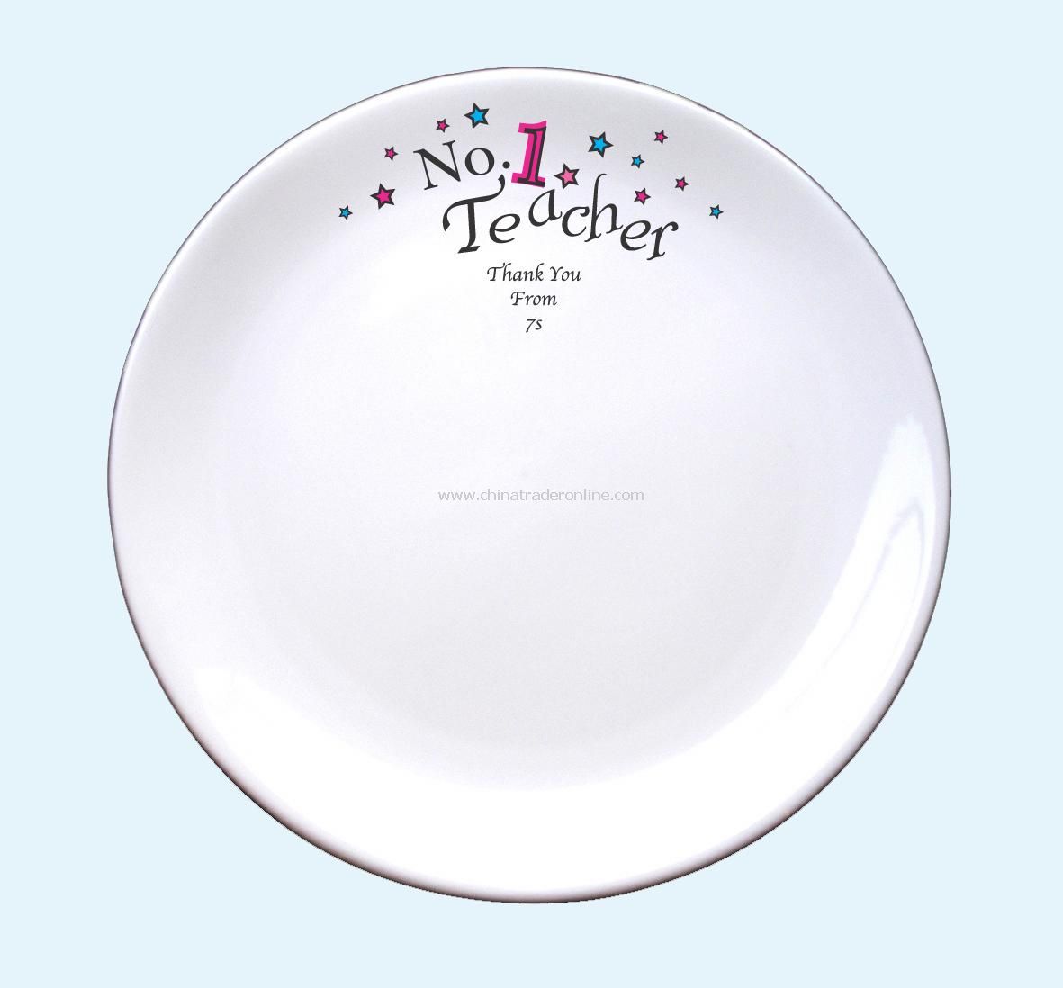 No 1 Teacher Signature Plate from China