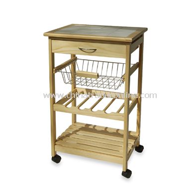 Kitchen Cart with Basket from China