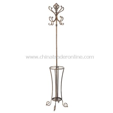 Multi-Arm Coat Rack with Umbrella Stand from China