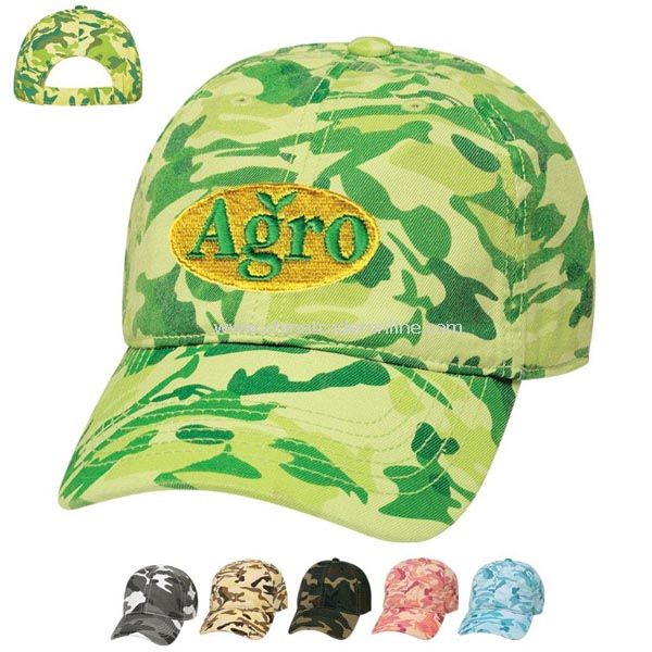 Camouflage Cap-Embroidered