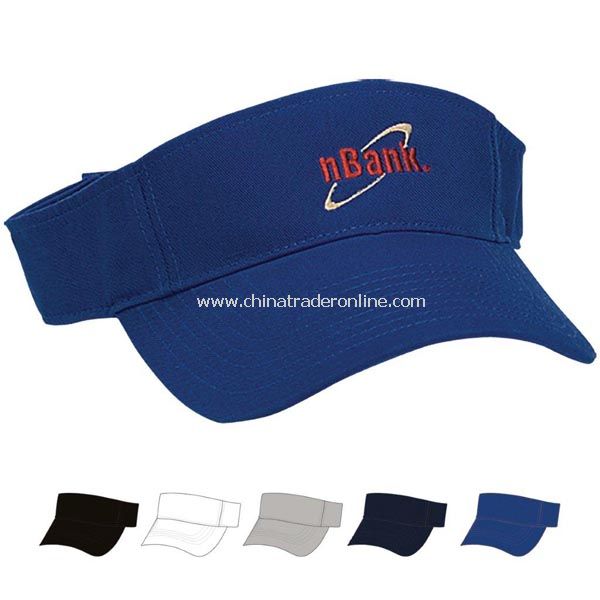 Cotton Chino Visor - Embroidered from China