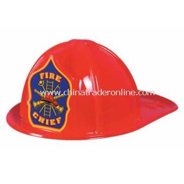 Plastic Fire Chief Hat from China