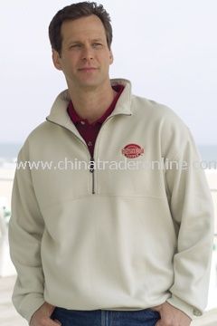 1/2 Zip Sanded Jersey Fleece from China