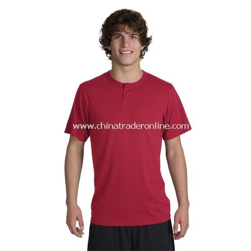 Sport-Tek - Short Sleeve Henley Tee from China