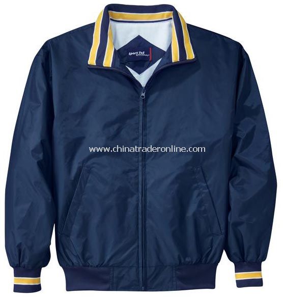 Sport-Tek Nylon Jacket with Stripe Trim from China