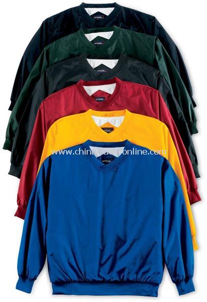 Sport-Tek Nylon V-Neck Wind Shirt