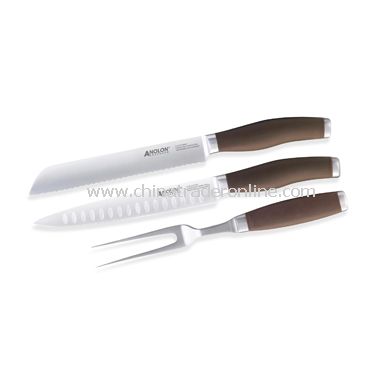 Advanced Bronze 3-Piece Slice and Carve Knife Set